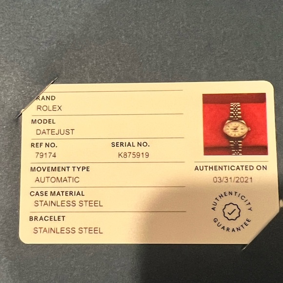 Rolex datejust automatic stainless steel 26mm white face diamond dial - Picture 6 of 9